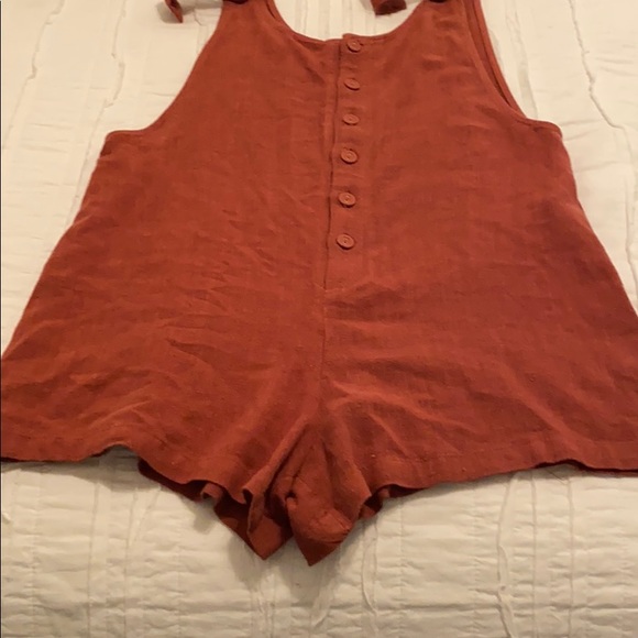 Burnt Orange Romper - Picture 3 of 4